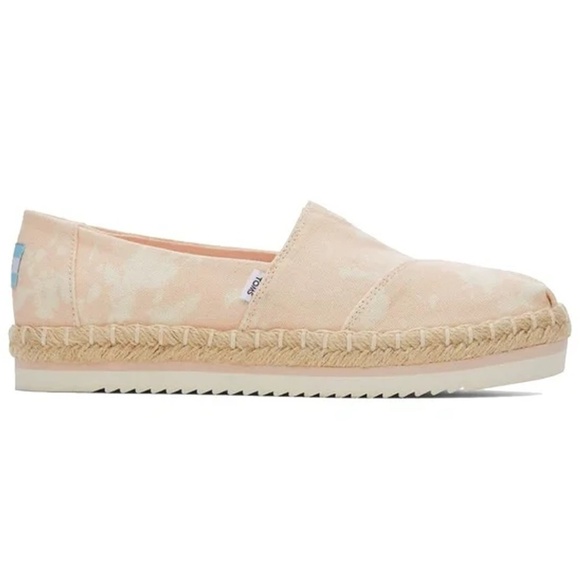 TOMS Alpargata Platform Rope Sunfaded Canvas Shoes Loafers Slip Ons NWT NIB - Picture 2 of 8